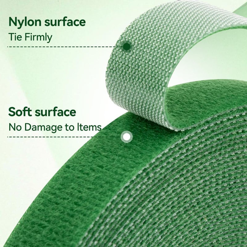 Proxima Direct 3 PCS Plant Tie Up, 5M Reusable Nylon Plants Rope Garden Tape Strap Self Adhesive for Home Tree Adjustable Plant Supports Effective Growing Green Ties Sorting Accessories - Image 4