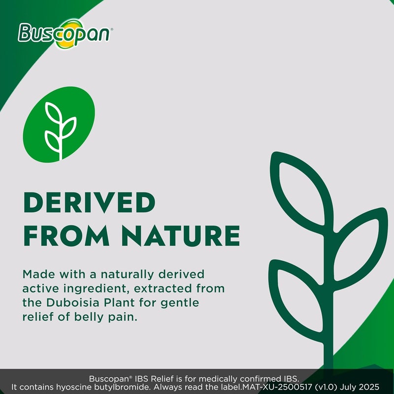 Buscopan Targets the Source of Belly Pain Cramps Discomfort Starts to work in 15 minutes 20 Tablets Relief from Stomach Pain Cramps Discomfort - Image 4