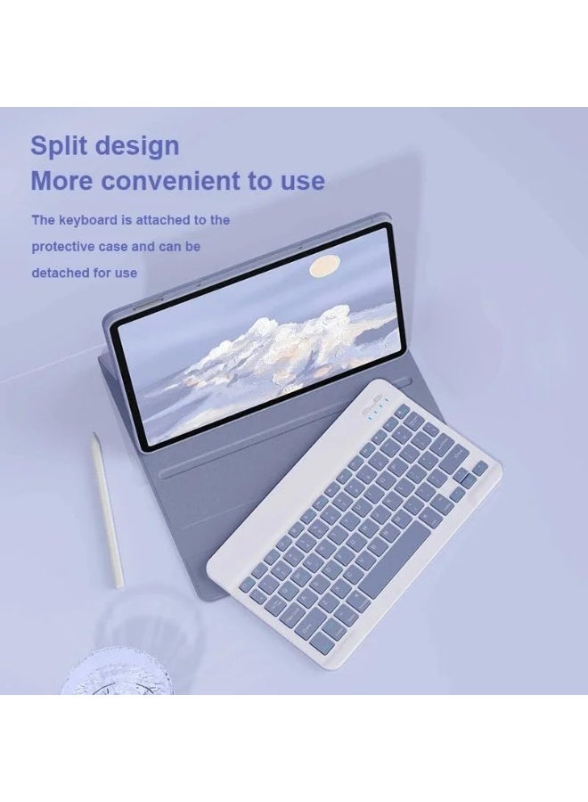 general Keyboard Case Compatible with Honor Pad 10 12.1 inch 2025, Magnetic Detachable Wireless Bluetooth Keyboard, Smart Tablet Soft Leather Protective Cover - Image 3