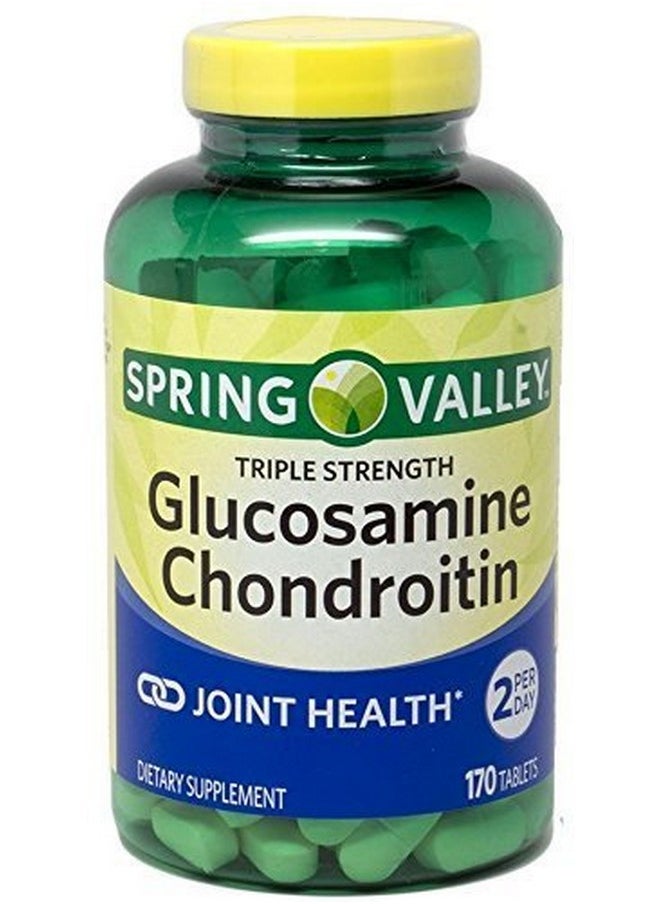 SPRING VALLEY - Glucosamine Chondroitin Triple Strength 170 Tablets - Image 1