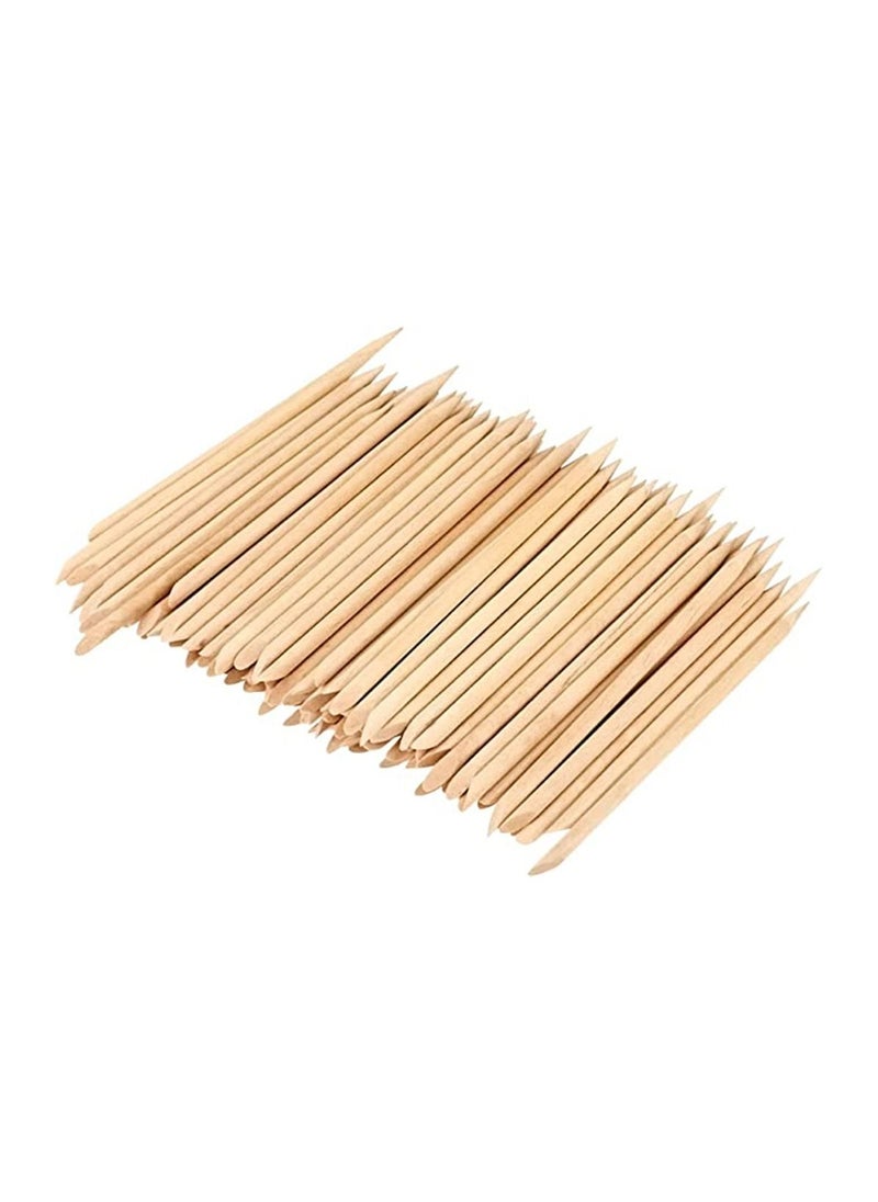 KOKO 100 Pcs Wooden Manicure Pusher  - Image 1