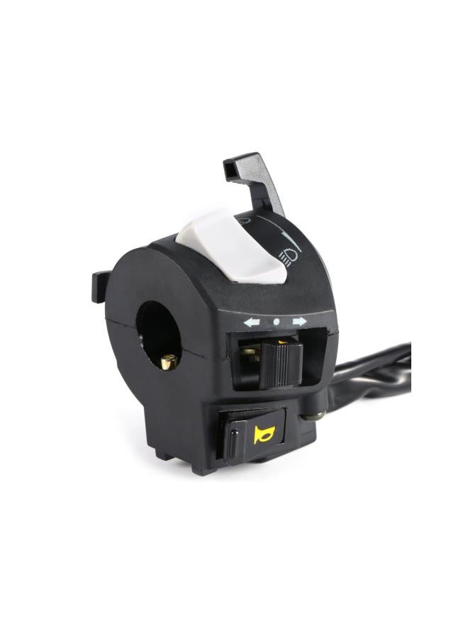 Loquat Motorcycle Left and Right Handlebar Control Switch, 2 Packs DC 12V ABS Waterproof Universal 7/8'' Motorbike Handlebar Horn Turn Signal Light Controller for Honda, Suzuki, Yamaha, Kawasaki etc - Image 5