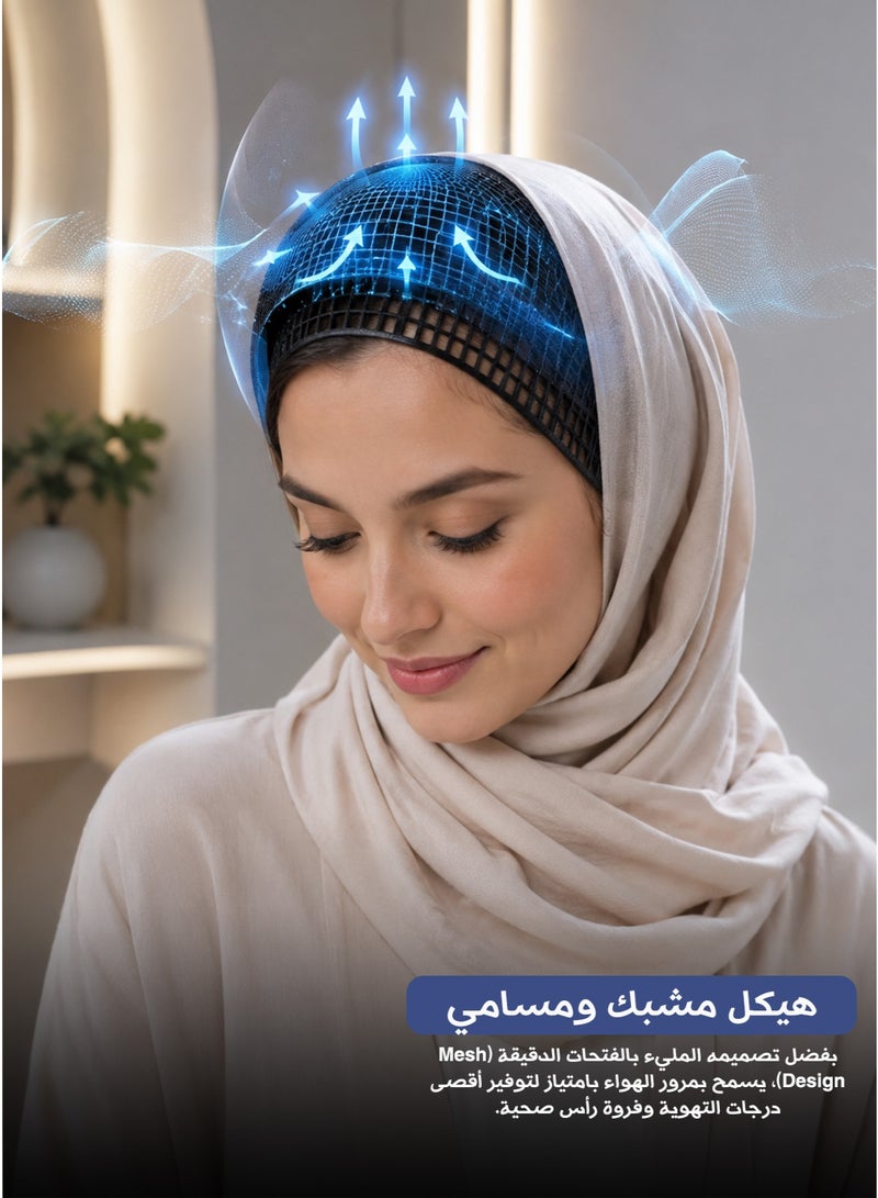 عصابة رأس لتثبيت الشعر – تصميم مضاد للانزلاق ومهوّى للاستخدام اليومي والرياضي - Image 3