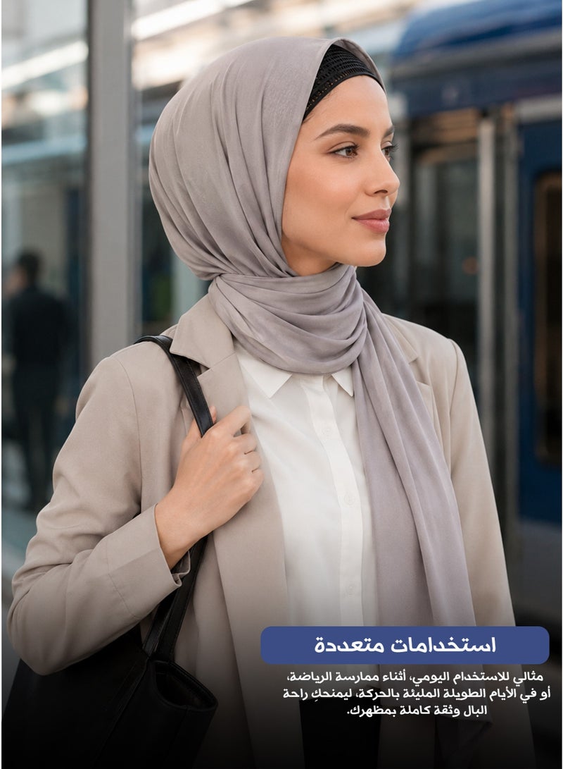 عصابة رأس لتثبيت الشعر – تصميم مضاد للانزلاق ومهوّى للاستخدام اليومي والرياضي - Image 5
