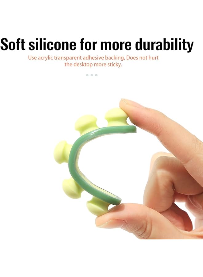 إيروريكس 3 قطع من مشابك الكابلات على الحائط، منظمات الكابلات ذاتية اللصق، ملحقات إدارة الكابلات، حامل كابل شحن USB للمكتب والمنزل، 3 قطع من مشابك الكابلات على الحائط - Image 4