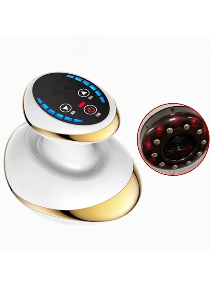AROAQ Electric Cupping Massager, portable and durable Electric Cupping Therapy,  Fat Burner Anti-cellulite Massager for Neck, Shoulder, Back, Leg, and Body Massage, (Gold Yellow Style 2) - Image 1
