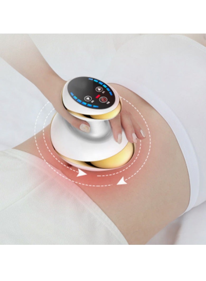 AROAQ Electric Cupping Massager, portable and durable Electric Cupping Therapy,  Fat Burner Anti-cellulite Massager for Neck, Shoulder, Back, Leg, and Body Massage, (Gold Yellow Style 2) - Image 3
