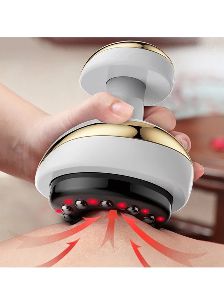 AROAQ Electric Cupping Massager, portable and durable Electric Cupping Therapy,  Fat Burner Anti-cellulite Massager for Neck, Shoulder, Back, Leg, and Body Massage, (Gold Yellow Style 2) - Image 2