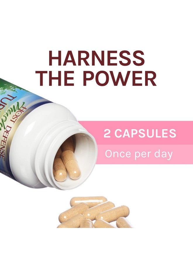 Host Defense كبسولات ذيل الديك الرومي لدعم الجهاز المناعي والهضمي مكمل فطر غير منكه 60 - Image 5