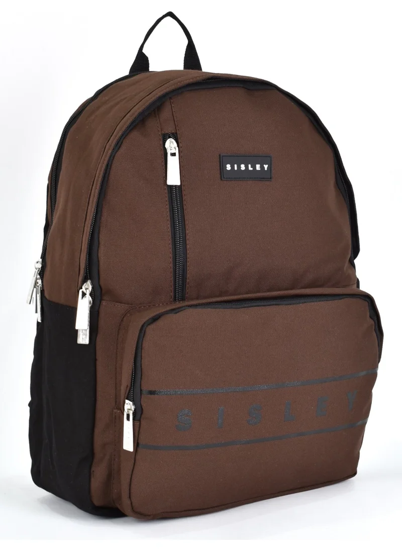 SISLEY School Backpack Unisex Multi Compartment Casual Travel Backpack