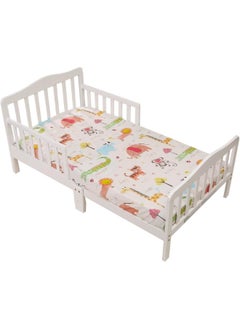 UOMNY UOMNY Safari Crib Sheet - Soft Fitted Crib Sheet Baby Sheet for Standard Crib and Toddler mattresses Nursery Sheet for Boys and Girls 1 Pack Animal Jungle Toddler Sheet  - Image 3