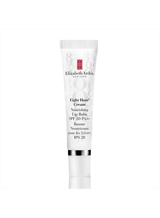 Elizabeth Arden بلسم الشفاه المغذي كريم ثماني ساعات واقي شمس واسع الطيف SPF 20، 0.5 أونصة (عبوة من 1) - Image 1