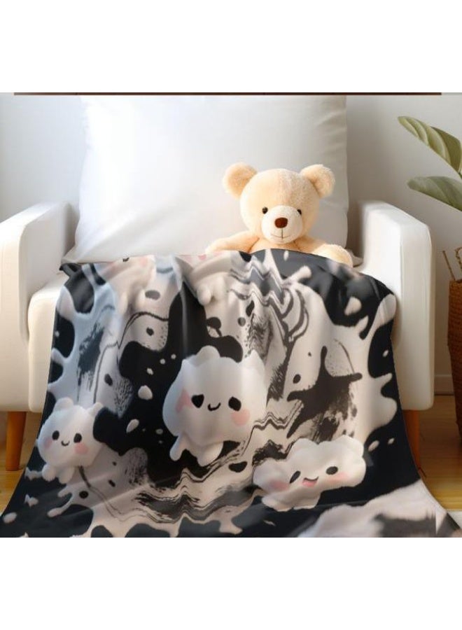 general Baby and children's cartoon flannel thin blanket (warm and comfortable, suitable for sleep, game use) 70cm*100cm - Image 3