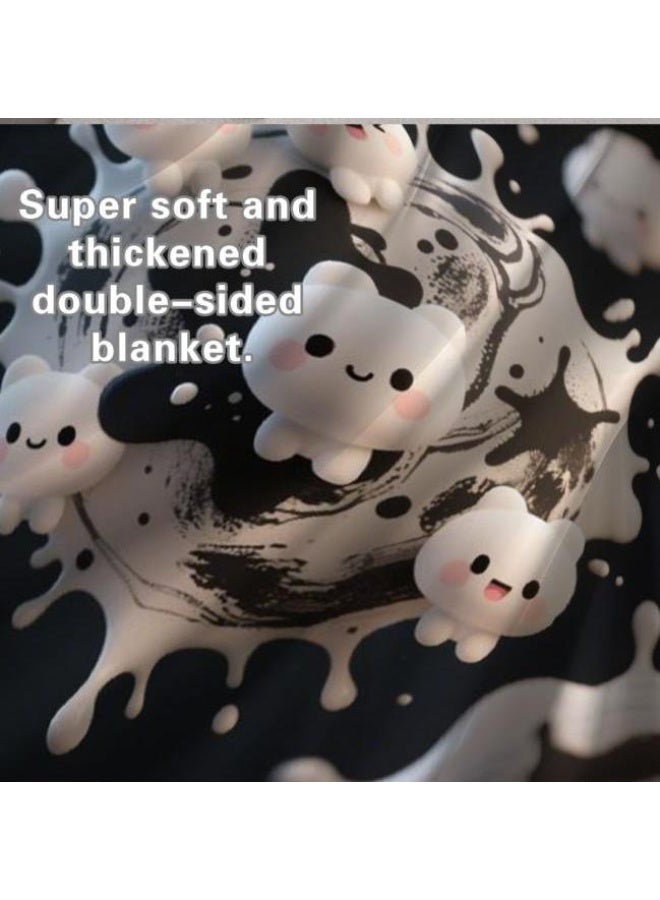 general Baby and children's cartoon flannel thin blanket (warm and comfortable, suitable for sleep, game use) 70cm*100cm - Image 1