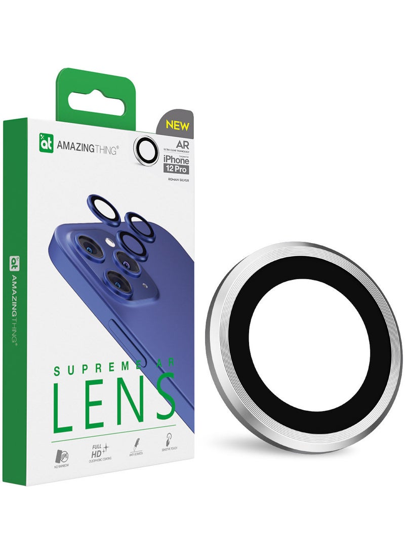 AMAZINGthing 3-Piece Supreme AR Lens Defender for Apple iPhone 12 PRO - Roman Silver  - Image 1
