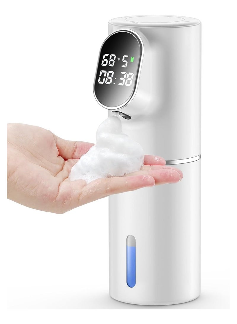 general Automatic Foaming Soap Dispenser Adjustable 5-level foam settings IPX6 waterproof Rechargeable Features time and temperature display Touchless soap dispenser for bathrooms and kitchens - Image 1