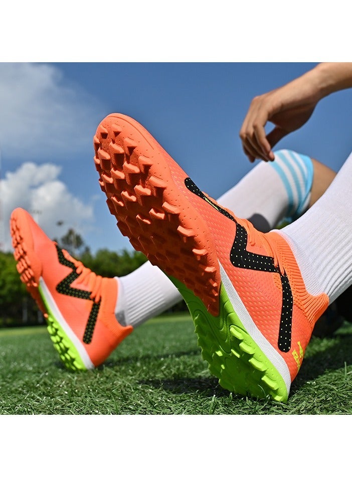 SKT Shiketro Adult Non-Slip Professional Training Football Shoes, Fold-Resistant And Non-Deformable, High-Top Protective Breathable Long-Spike Shoes, Suitable For Men And Women On Artificial Grass - Image 4