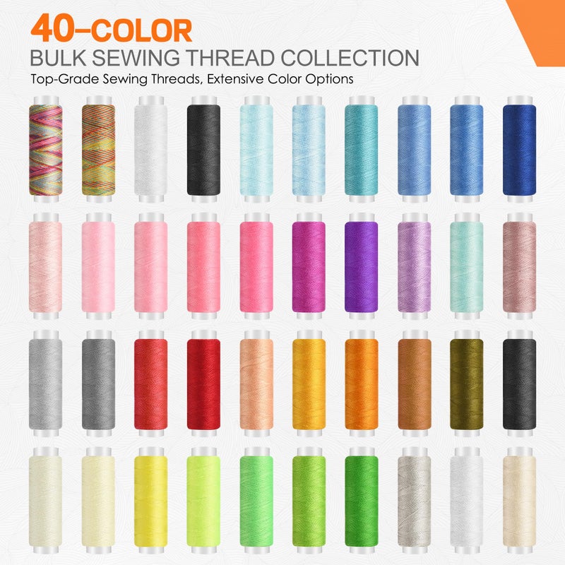 SUTQIGUI Sewing Kit for Adults with Heavy Duty Fabric Scissors, 241 Pcs Newly Upgraded Hand Travel Sewing Kit Professional Needle and Thread Kit, Portable Sewing Supplies for Travel Home Beginners - Image 3