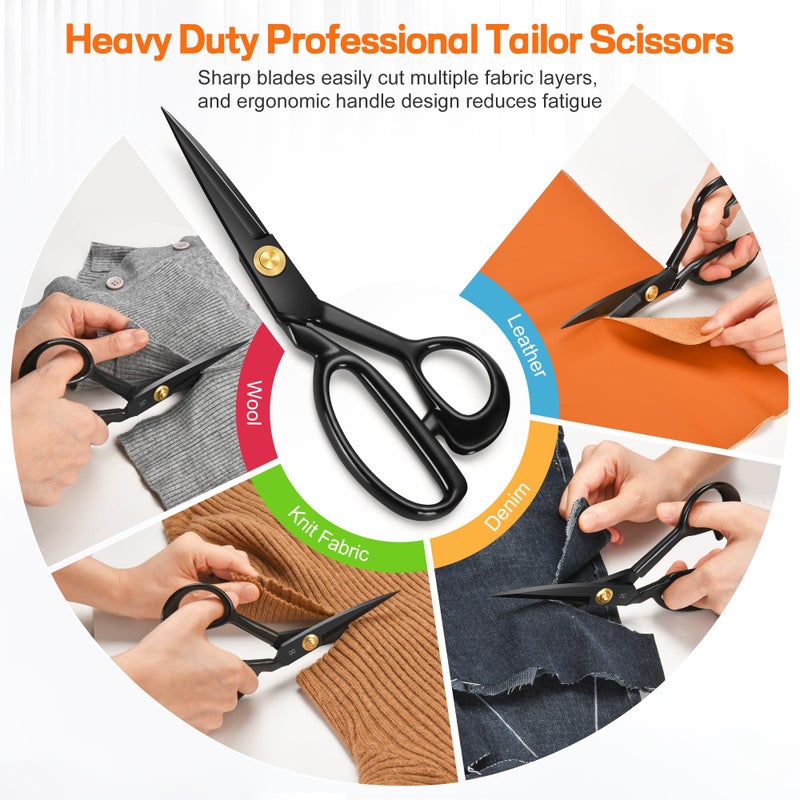 SUTQIGUI Sewing Kit for Adults with Heavy Duty Fabric Scissors, 241 Pcs Newly Upgraded Hand Travel Sewing Kit Professional Needle and Thread Kit, Portable Sewing Supplies for Travel Home Beginners - Image 5