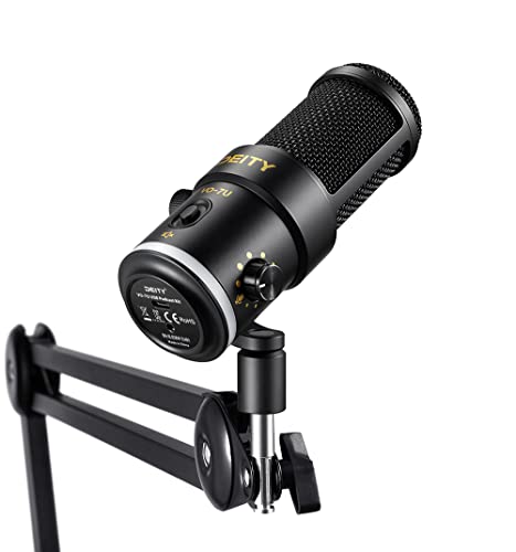 Deity VO-7U Boom Arm Kit USB Dynamic Podcast Microphone with RGB Lights for Game Podcast Stream YouTube (Black) - Image 2