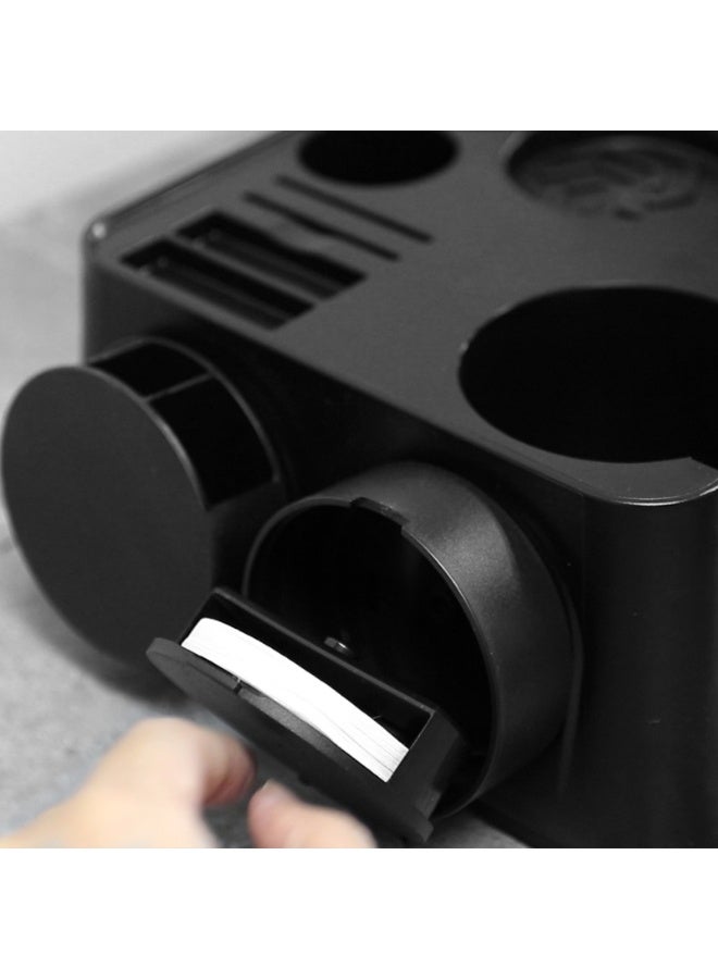 LePRESSO Tamping Station 51/58mm Portafilter’s Baskets / Multiple Slot Base TampingStation / Compact & Durable / Tamping Station Multi-Purpose Barista Tool Coffee Bar - Black - Image 3