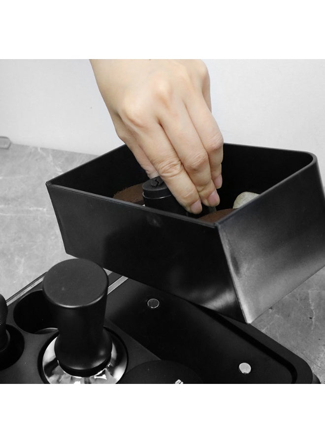 LePRESSO Tamping Station 51/58mm Portafilter’s Baskets / Multiple Slot Base TampingStation / Compact & Durable / Tamping Station Multi-Purpose Barista Tool Coffee Bar - Black - Image 5