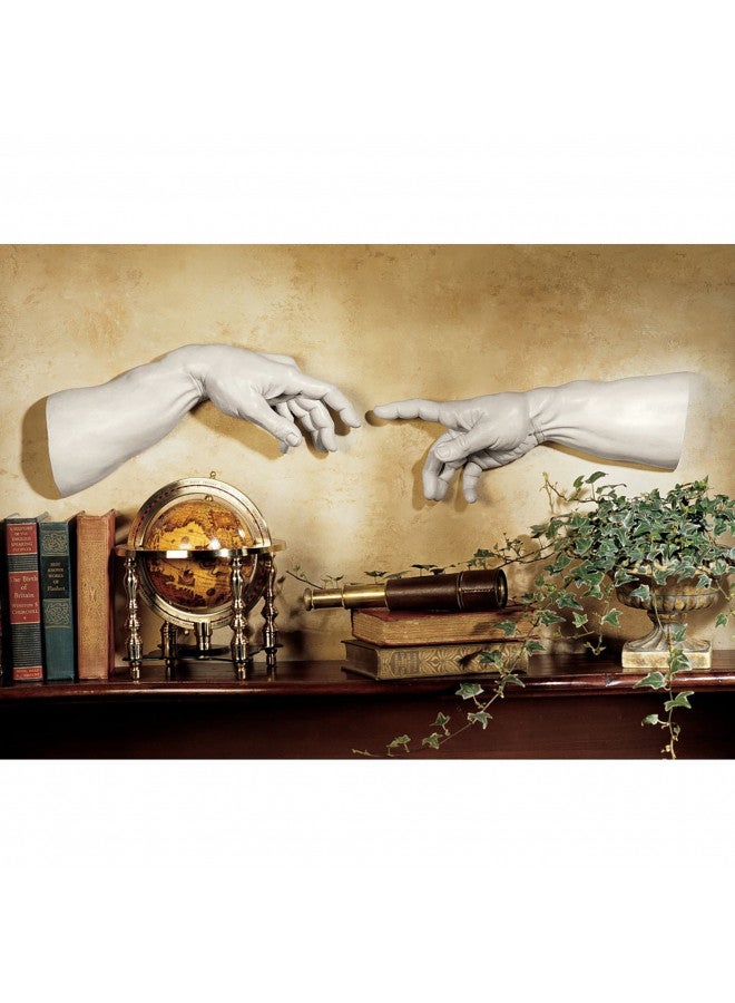 Design Toscano The Creation Wall Sculpture in Ancient Stone (Set of 2),Antique Stone - Image 4