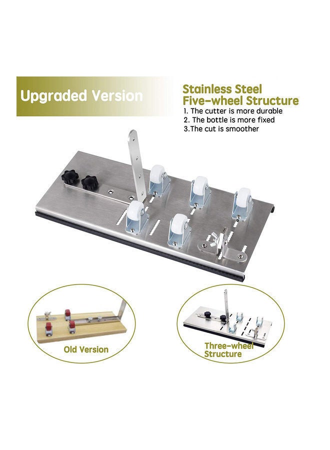 NIBEMINENT DIY Glass Bottle Cutter Silver - Image 3