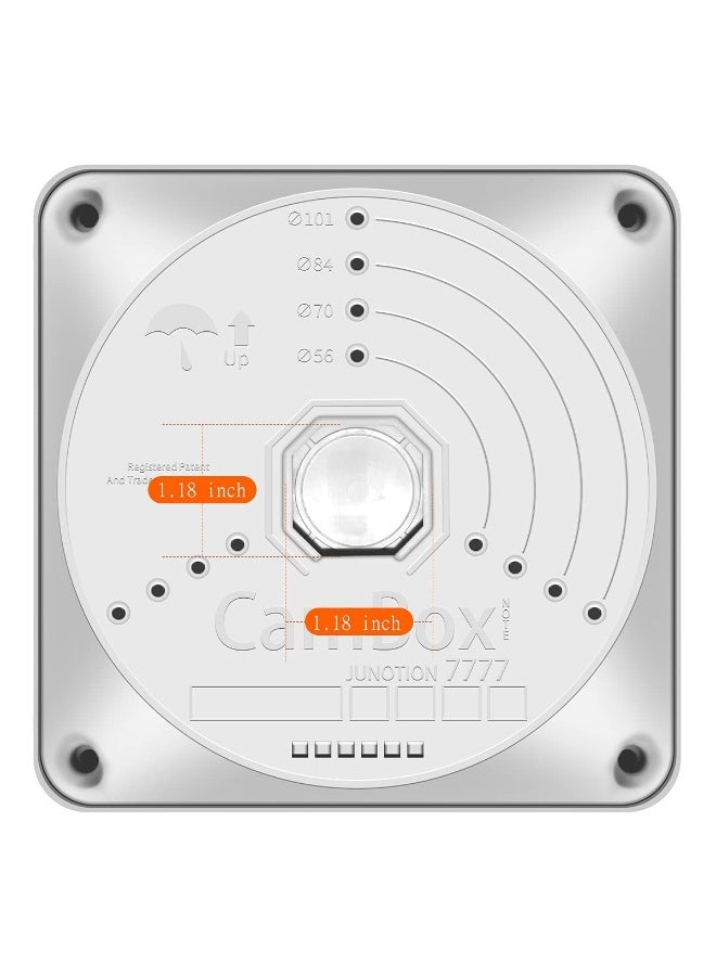 Royal Apex Junction Box: Secure Mounting And Cable Management Solution For All Security Cameras Square Type - Image 2