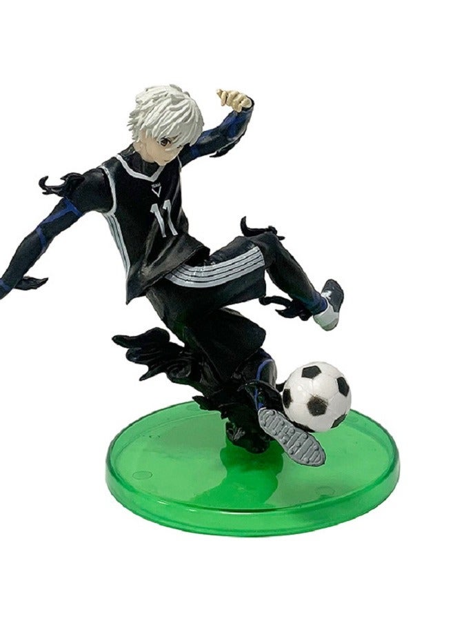 HALAMODO White-haired Nagi Seishiro Anime Figure for Desk and Car Decoration, Perfect Gift 13 cm - Image 1