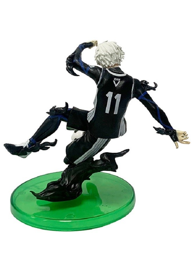 HALAMODO White-haired Nagi Seishiro Anime Figure for Desk and Car Decoration, Perfect Gift 13 cm - Image 3