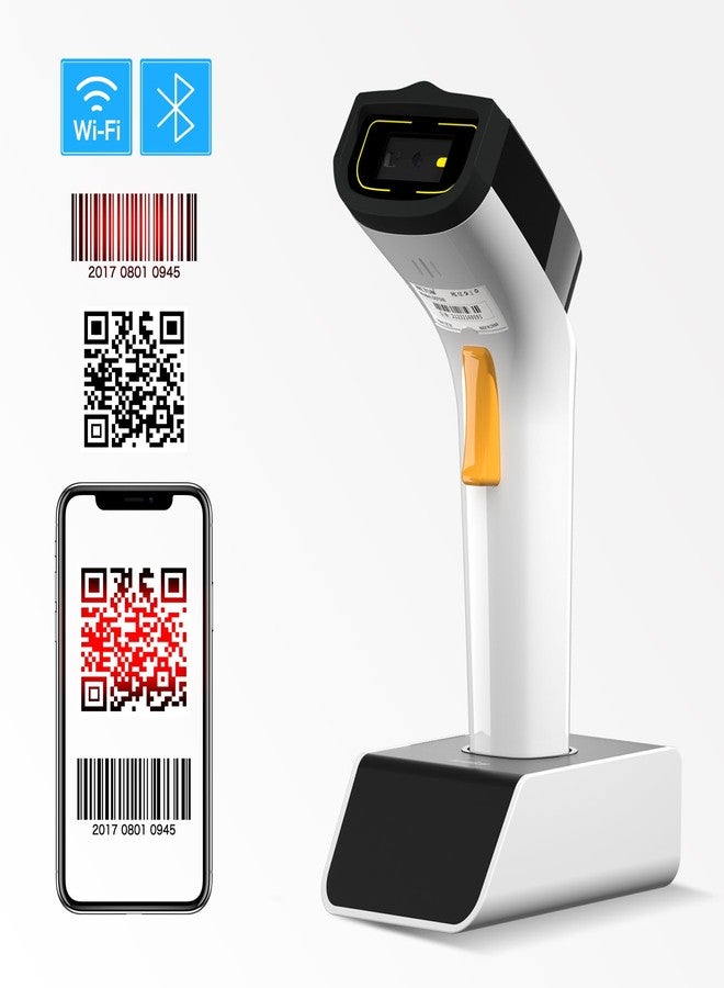 NetumScan Wi-Fi QR Barcode Scanner, Bluetooth Automatic 1D 2D Bar Code Scanner Supports TCP/UDP Network Protocols for Inventory, POS, Computer, Tablet, iPhone, iPad, Android - Image 4