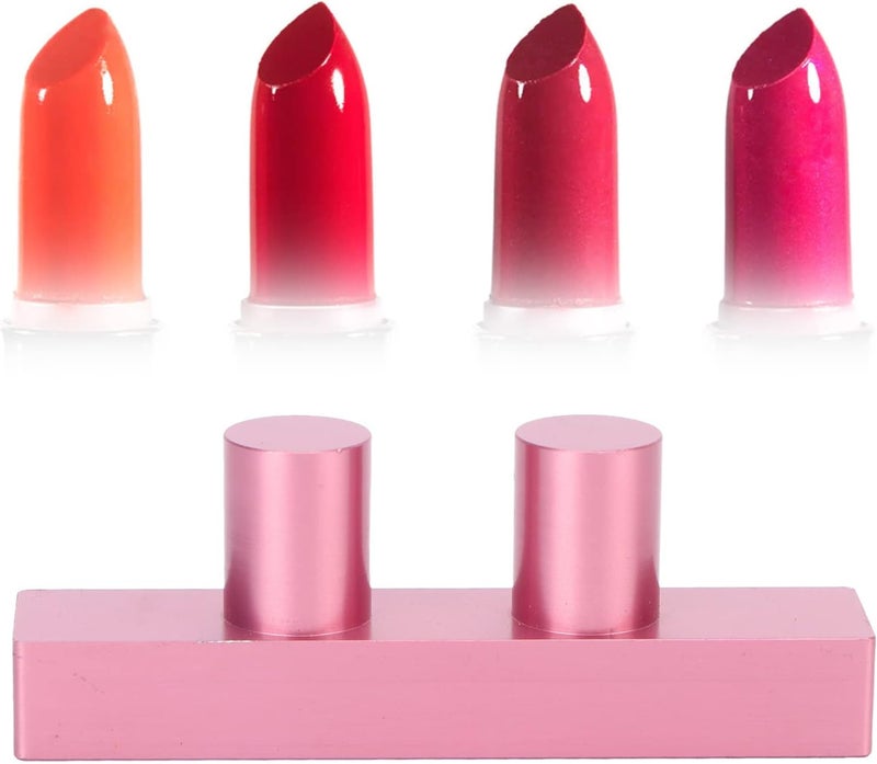 DIY Lipstick Mold 2 Hole Aluminum Lip Balm Maker, Homemade Lip Gloss Fill Tool for Custom Color Lipstick, Double Cavity Mould with Easy Release for DIY Makeup Crafting - Image 5