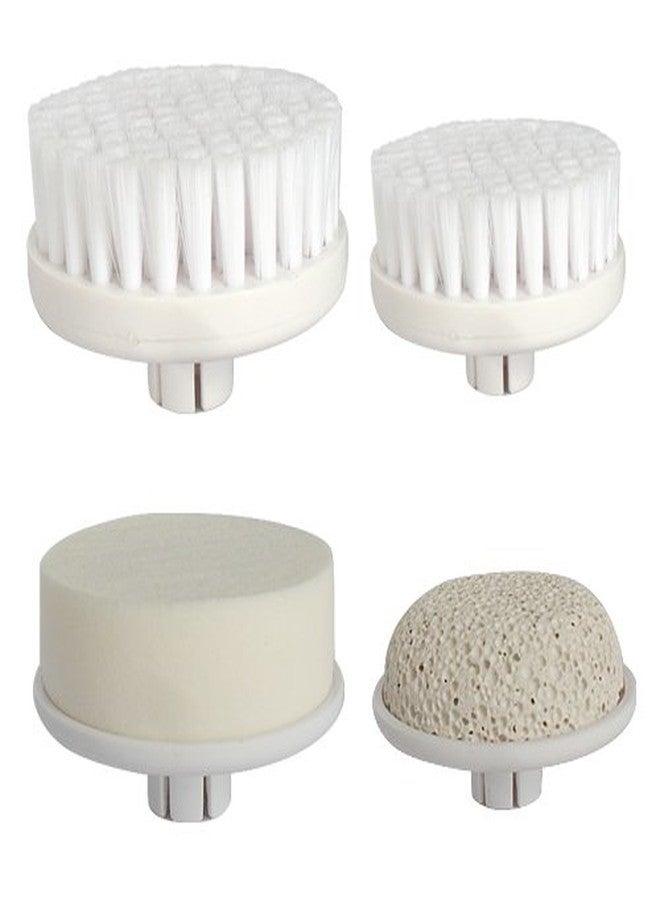 SonicDerm Microdermabrasion, Exfoliates and Cleans, Removes Makeup, Minimizes Pores/Fine Lines, Face/Body Brush - SD-201BS - 4 Piece Replacement Brush Set for SD-201 and SD-801 - Image 1