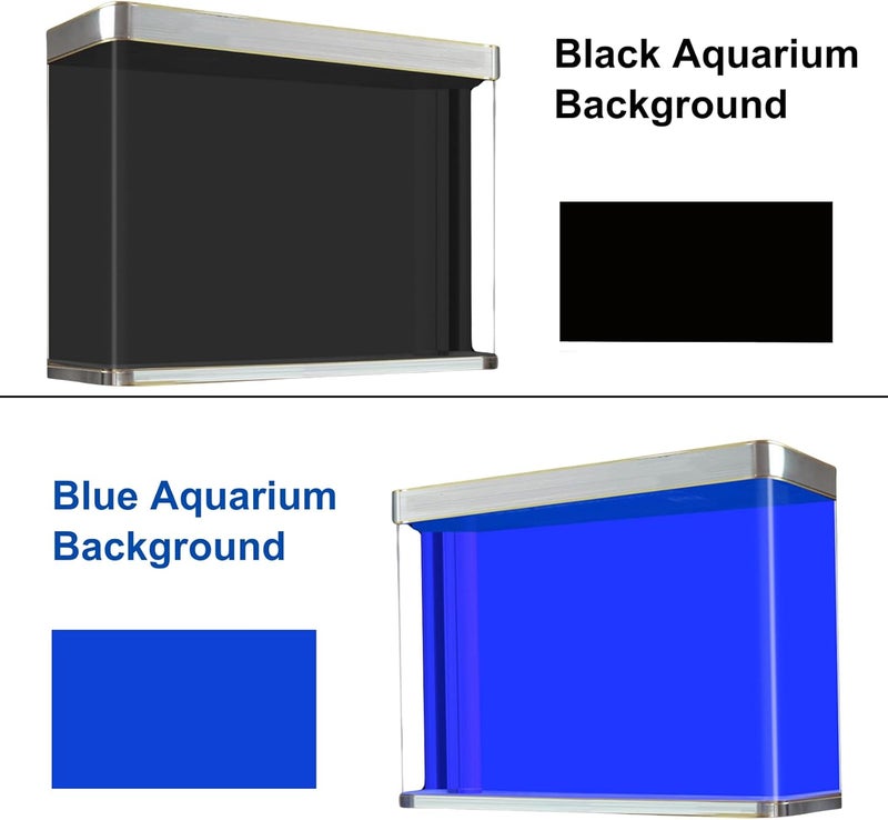 ELEBOX Aquarium Background Blue Black Fish Tank Background Wallpaper Double-Sided Aquarium Backing, Aquarium Decorations for 10 Gallon 20 Gallon Aquarium 11.8" x 24.4" - Image 5
