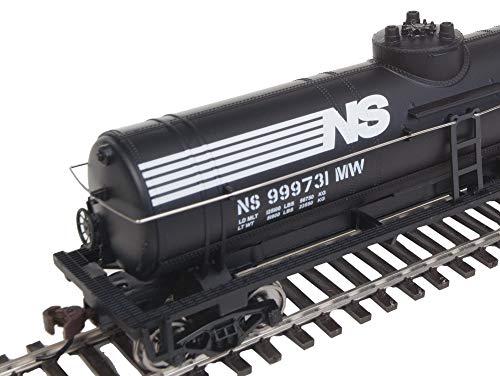 Walthers Trainline Tank CarReady to RunNorfolk Southern Black White 9311447 HO Scale Model Railroad Freight Model - Image 5