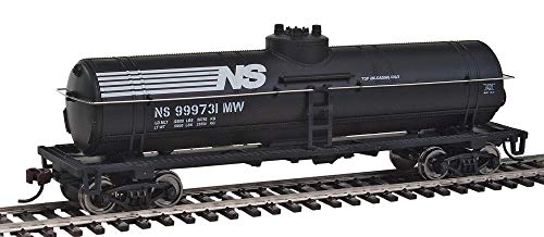 Walthers Trainline Tank CarReady to RunNorfolk Southern Black White 9311447 HO Scale Model Railroad Freight Model - Image 1