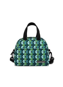 BLACKSTONE 3-Piece School Bag Backpack Set with Luxury Stripe for Kids - Large Capacity Student Bookbag, Includes Backpack, Lunch Bag, and Water Bottle 400ml Green  - Image 3