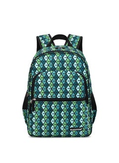 BLACKSTONE 3-Piece School Bag Backpack Set with Luxury Stripe for Kids - Large Capacity Student Bookbag, Includes Backpack, Lunch Bag, and Water Bottle 400ml Green  - Image 2