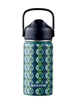 BLACKSTONE 3-Piece School Bag Backpack Set with Luxury Stripe for Kids - Large Capacity Student Bookbag, Includes Backpack, Lunch Bag, and Water Bottle 400ml Green  - Image 4