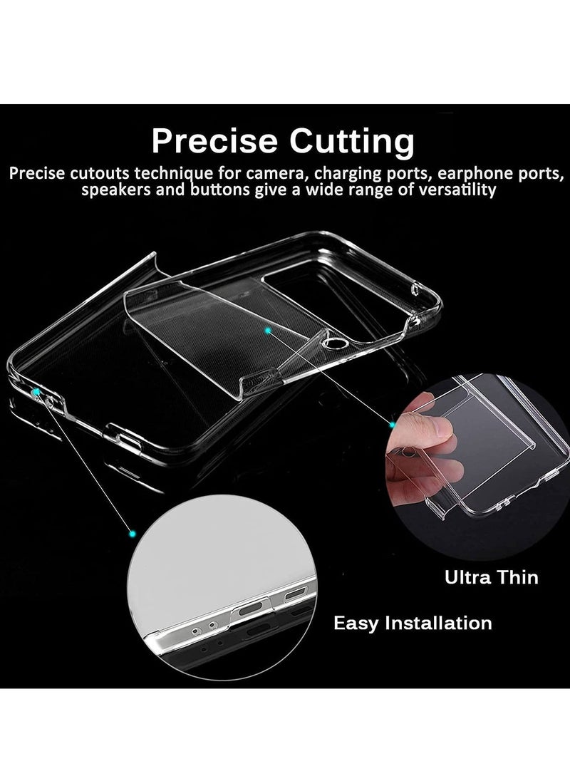 Raxoom Samsung Galaxy Z Flip 3 5G PC Anti-Scratch Shookproof Protection Cover for Samsung Galaxy Z Flip 3 5G, Transparent - Image 2