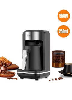 sokany Turkish Milk Coffee Maker 550W, 4 Cups Capacity, Slow Brew Function, SK-0137 Black  - Image 1