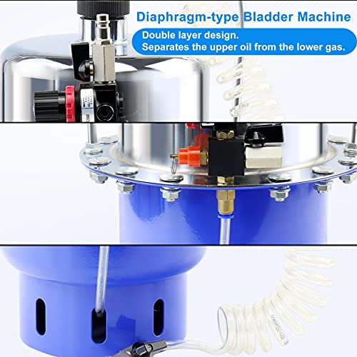 JoyFans Brake Bleeder Kit, Portable Air Pressure Pneumatic Brake Bleed System, Master Cylinder Brake & Clutch Fluid Bleeding Tool Set with Bleeder Machine, Collection Bottle and Adapters - Image 5