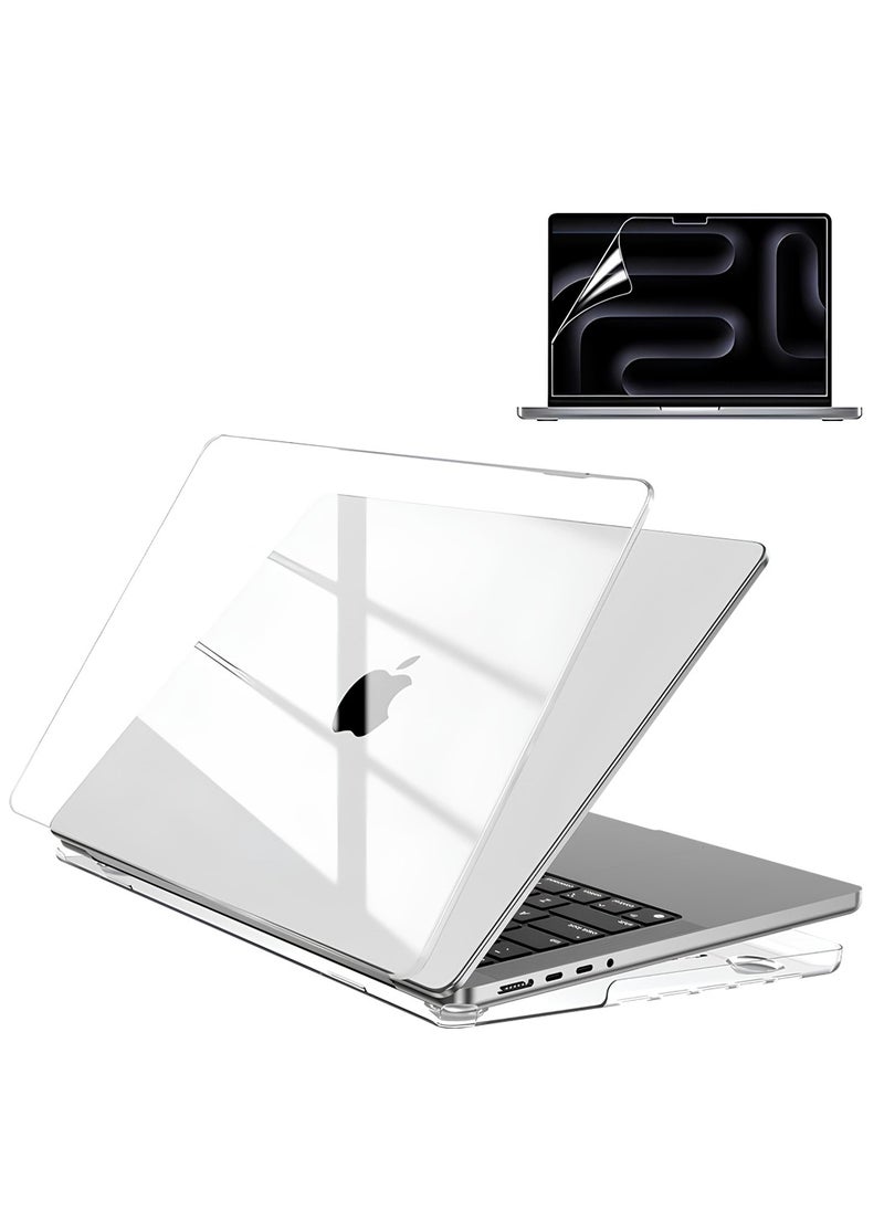 AMROAH - MacBook Pro 14 inch Case Compatible with Laptop 2025 2024 2023 2022 2021 M4 M3 M2 M1 with PTE Screen Protector & Keyboard Case, Protective Hard Shell Mac Book Pro 14 Cover Anti-Sleep for Home Office Travel - Image 1