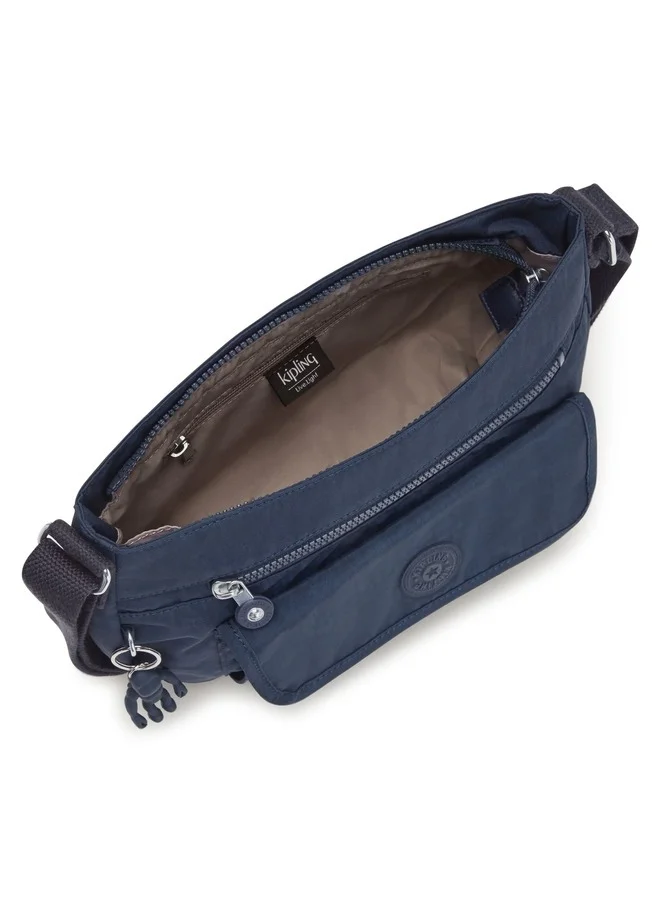 kipling Medium Crossbody Female Blue Bleu 2 Syro