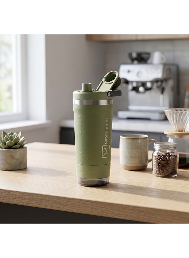 Hydrobrew Sip Core Stainless Steel Bottle w/t Tritan™ Container - 18/8 Premium Double Wall Stainless Steel - URBAN STONE - Image 3