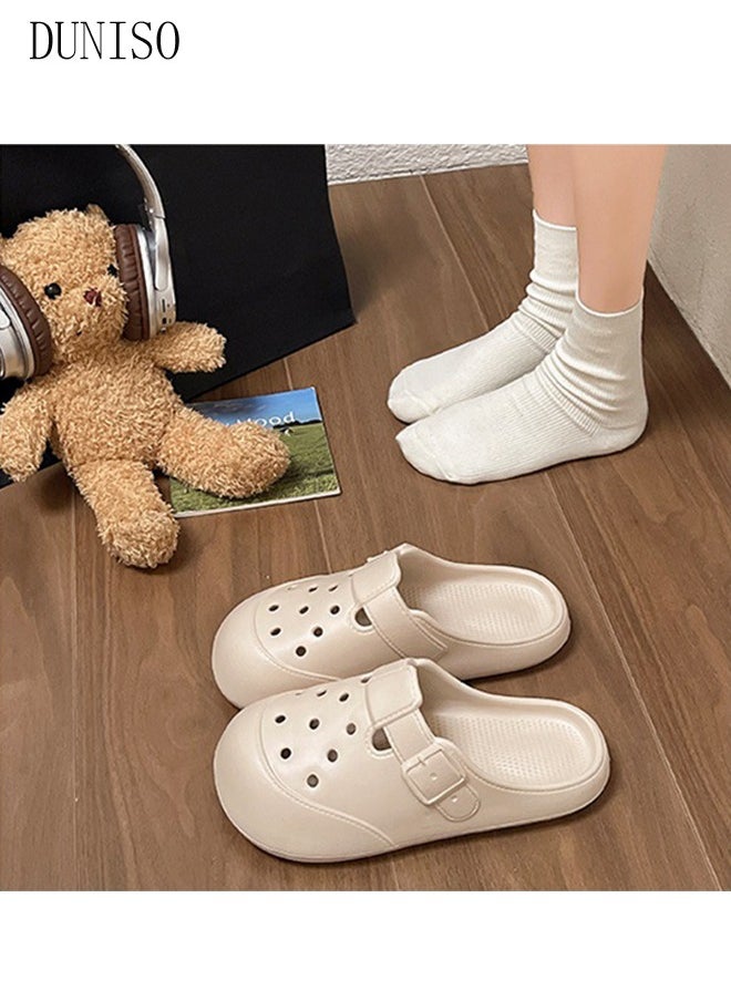 DUNISO Women's clogs Sandals Bath Slippers Quick Drying Slide Sandal Non-Slip Soft Shower Slippers Spa Bath Pool Gym House Slippers Beach Sandals for Indoor & Outdoor  - Image 5