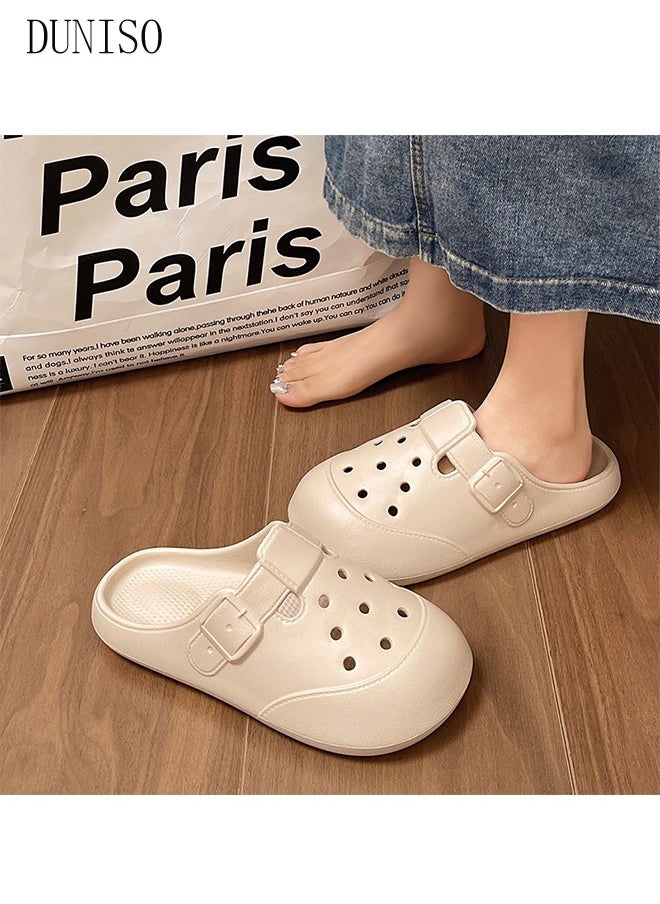 DUNISO Women's clogs Sandals Bath Slippers Quick Drying Slide Sandal Non-Slip Soft Shower Slippers Spa Bath Pool Gym House Slippers Beach Sandals for Indoor & Outdoor  - Image 2