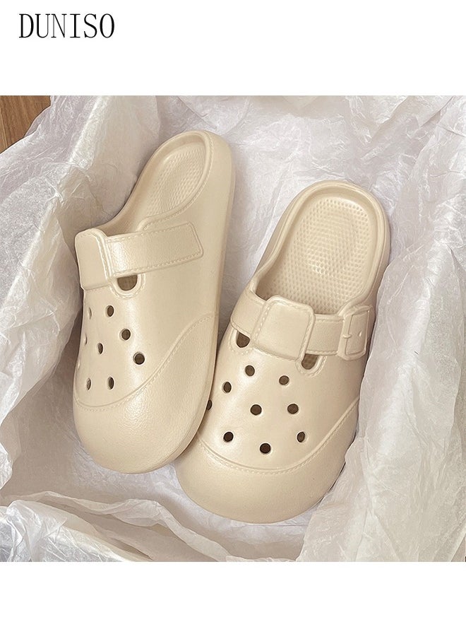 DUNISO Women's clogs Sandals Bath Slippers Quick Drying Slide Sandal Non-Slip Soft Shower Slippers Spa Bath Pool Gym House Slippers Beach Sandals for Indoor & Outdoor  - Image 3