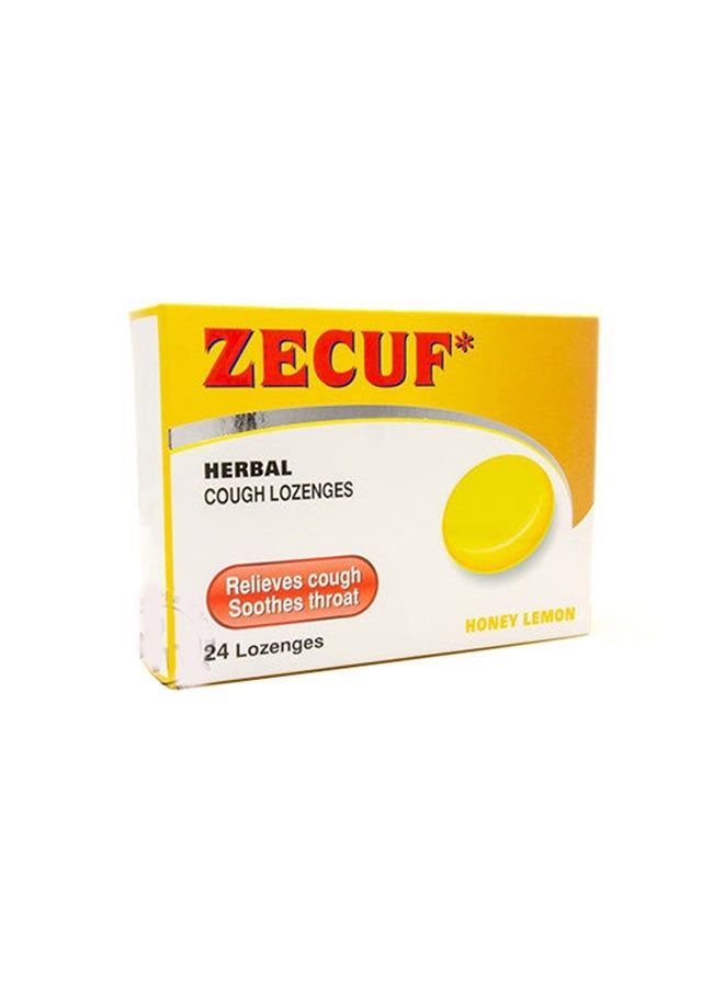 Herbal Lozenges Honey And Lemon 24 Count